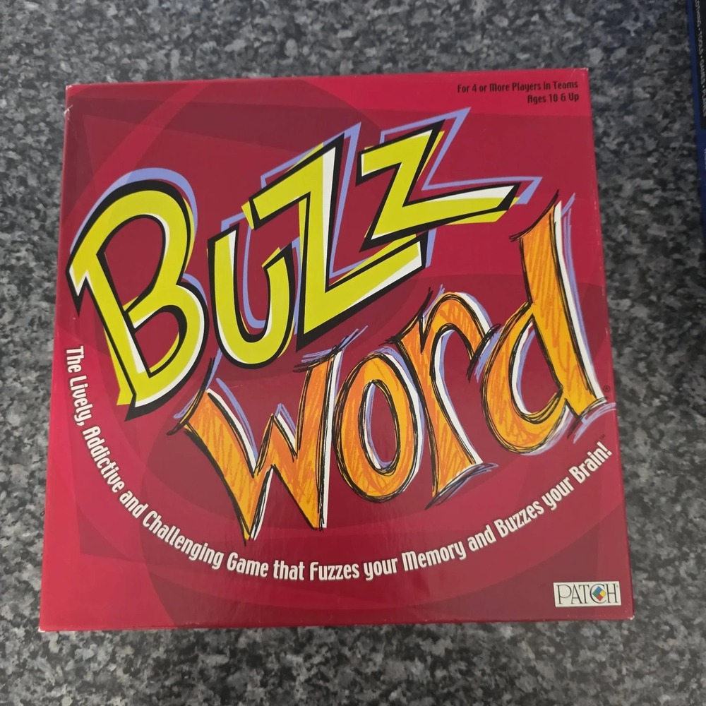 Vintage Buzz Word Game by Patch 2003 Strategy Challenging Complete